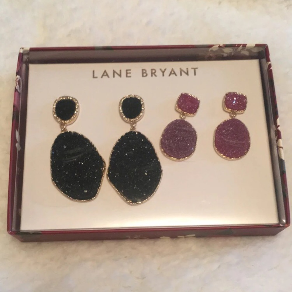 Dangly druzy earrings